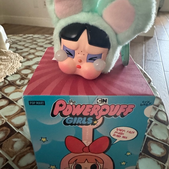 POP MART Other - PowerPuff Cry Baby Vinyl Figure - Mint Green